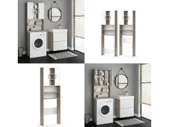 Waschmaschinenschrank sonoma 64x25.6x190 luis