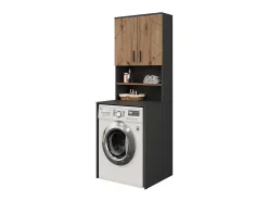 Waschmaschinenschrank-Set carvalho antracite/goldkraft 68x60.1x88.5 irma