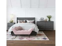 Westerleigh | Cómoda com 6 gavetas em MDF Cinza Grafite