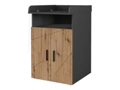 Wickelkommode antracite/artesanal 60x68.1x97 irma