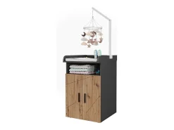 Wickelkommode antracite/artesanal 60x68.1x97 irma