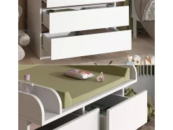 Wickelkommode branco/sonoma 80x76x110.2 emma