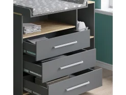 Wickelkommode carvalho antracite/goldkraft 113x53.1x93 oskar