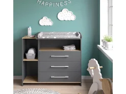 Wickelkommode carvalho antracite/goldkraft 113x53.1x93 oskar