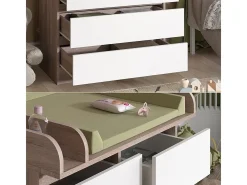 Wickelkommode sonoma/branco 80x76x110.2 emma