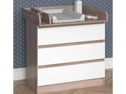 Wickelkommode sonoma/branco 80x76x87 emma