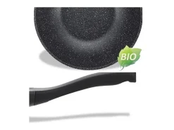 Wok de Mármore Antiaderente 28cm Indução - Royalty Line RL-BW28M