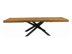 160x90 cm - 260x90 cm mesa extensível folheada a carvalho nodoso - ARGENTARIO