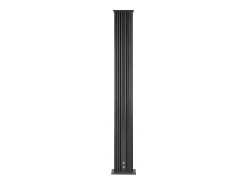 32.4x14x228cm Dada Straight 40L Chuveiro híbrido para exterior - Ligações de água quente/fria - Chuveiro de mão amovível - Anti-calcário