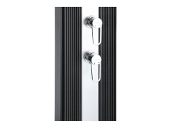 32.4x14x228cm Dada Straight 40L Chuveiro híbrido para exterior - Ligações de água quente/fria - Chuveiro de mão amovível - Anti-calcário