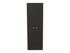 Z 60 Armário multifunções com duas portas e prateleiras interiores , 180.59 cm X 59.94 cm X 29.97 cm , Preto