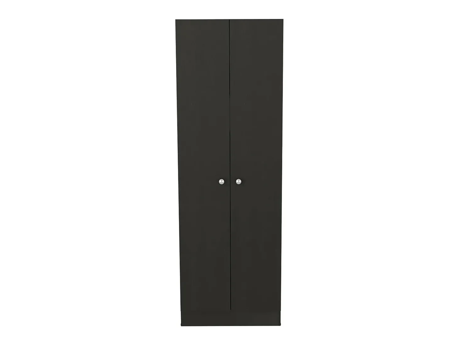 Z 60 Armário multifunções com duas portas e prateleiras interiores , 180.59 cm X 59.94 cm X 29.97 cm , Preto