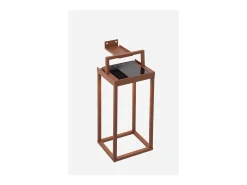 Zafferano - Lanterna Solar de 2 LEDs, 37,3 cm - Luminária de parede e mesa de 2 W com sensor crepuscular - Verde-sálvia