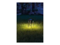 Zafferano - Lanterna Solar de 2 LEDs, 37,3 cm - Luminária de parede e mesa de 2 W com sensor crepuscular - Verde-sálvia