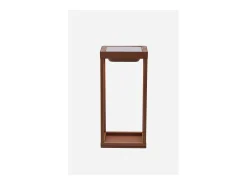 Zafferano - Lanterna solar residencial 2 LED 37,3 cm - Luminária de parede e mesa 2W com bateria e sensor crepuscular - Branca