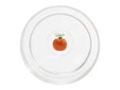 Zafferano Teca Frutta - Conjunto de 6 copos de vidro borossilicato com laranja - Copo de 35 cl com fundo duplo, decorado à mão e facilmente lavável