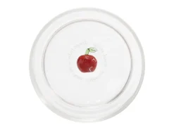Zafferano Teca Frutta - Conjunto de 6 copos de vidro borossilicato com maçã - Copo de 35 cl com fundo duplo, decorado à mão e facilmente lavável