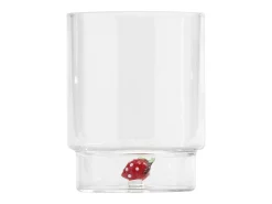 Zafferano Teca Frutta Mix - Conjunto de 6 copos de vidro borossilicato com frutas - Copo de 35 cl com fundo duplo, decorado à mão e fácil de lavar